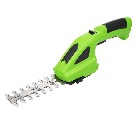 2 in 1 Electric Handheld Hedge Trimmer Shrubbery Trimmer 7.2V