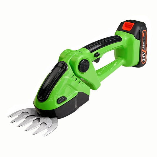 Cordless 2-in-1 Mini Hedge Trimmer 24V Battery Operated