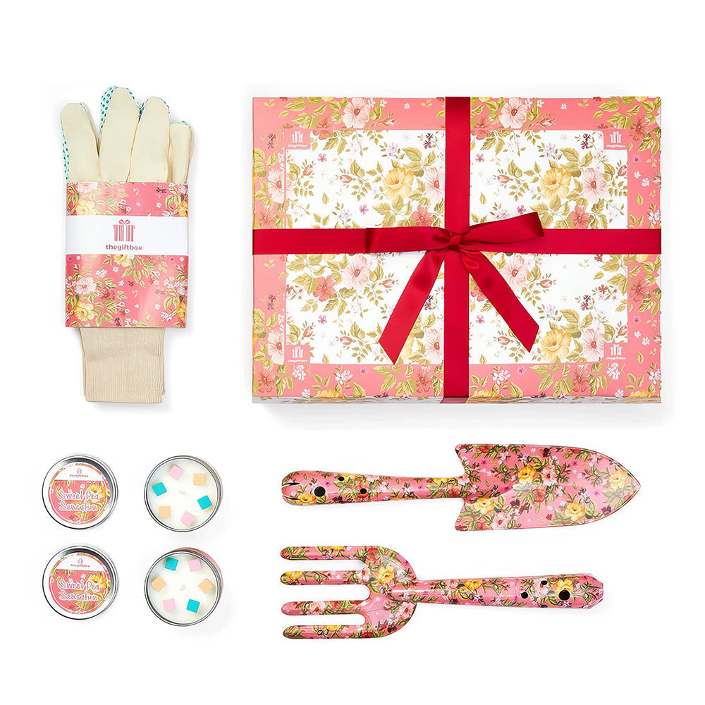 Elegant Floral Print Garden Tools Set Gardening Gifts for Women