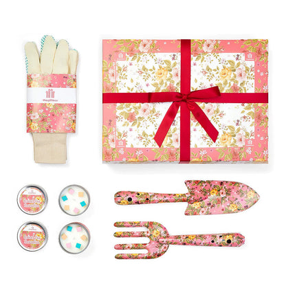 Elegant Floral Print Garden Tools Set Gardening Gifts for Women